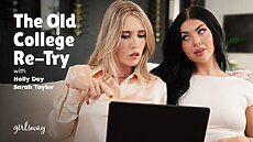 Sarah Taylor & Holly Day in The Old College Re-Try Girlsway