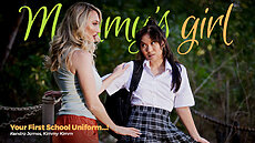 Kendra James & Kimmy Kimm in Your First School Uniform...! Mommy's Girl