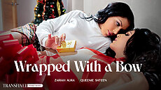 New Transfixed scene Zariah Aura & Queenie Sateen in Wrapped With a Bow
