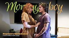 Mommy's Boy scene Lauren Phillips & Tyler Cruise in Stepmom's Secret Drawer