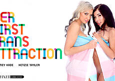 New Transfixed scene Brittney Kade & Kenzie Taylor in Her First Trans Attraction