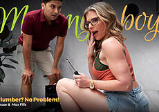 Mommy's Boy scene Cory Chase & Max Fills in No Plumber? No Problem!