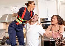 Bella Roland is a super sexy fire inspector so when Vince Karter’s not-so-domesticated girlfriend nearly burns his house down, Bella swoops in to save the day. How could Vince possibly thank her for all her hard work? He has a few ways in mind but when she needs his help getting unstuck from a compromising situation Vince returns the favor by thinking with his other head.