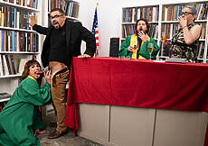 fucking in the new Trans Angels porn video 'Graduating In Cock Sucking'
