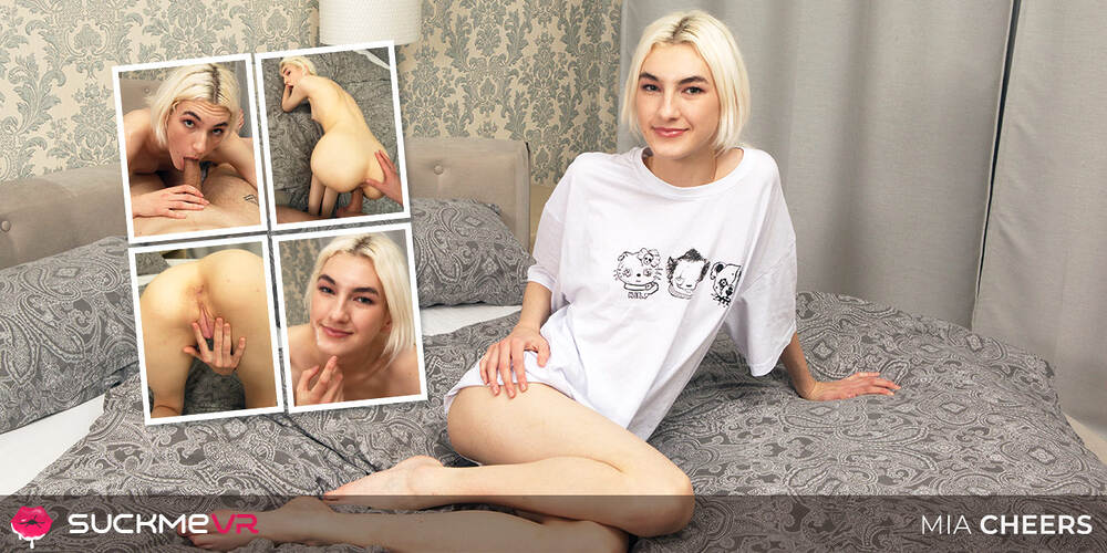 Upcoming SuckMeVR Porn Scene Extra Skinny Blonde Mia Cheers Gets Stretched Hard Mia Cheers Suck Me VR NEW Scene