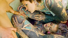 New Z-Films Porn Video - 2 Heavy Tattoo Girls Get Ass Fucked By A Big Dick