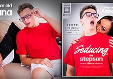 Synopsis: When curvy 53 year old stepmom Alana B. asked if her stepson would be interested in doing male striptease, he gave away a show for her and turned her on so badly that she dove right on his cock and started to suck that bad boy. Stepson Benjamin never could have dreamed he would have hardcore sex with his horny curvy stepmom!