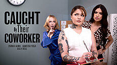 New Transfixed Scene - Caught By Their Coworker Upcoming Trans Porn Lilly Bell, Vanessa Vega Adult Time TS PORNO