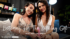 New Transfixed Scene - Bottoming For The Birthday Girl Upcoming Trans Porn Liz Jordan, Kasey Kei Adult Time TS PORNO
