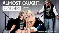 ADULT TIME - Almost Caught...On Air! XXX Girlsway Kenna James, Octavia Red video
