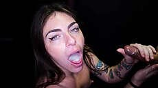 Gloryhole Secrets - Tiny Rhea Second Gloryhole video
