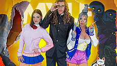 TeamSkeet New Scene -  Lucy Lotus, Lolly Dames Daandodan: My Boyfriend Is Possessed, Let’s Fuck the Ghosts Out of Him! || BadMilfs New Porn Video